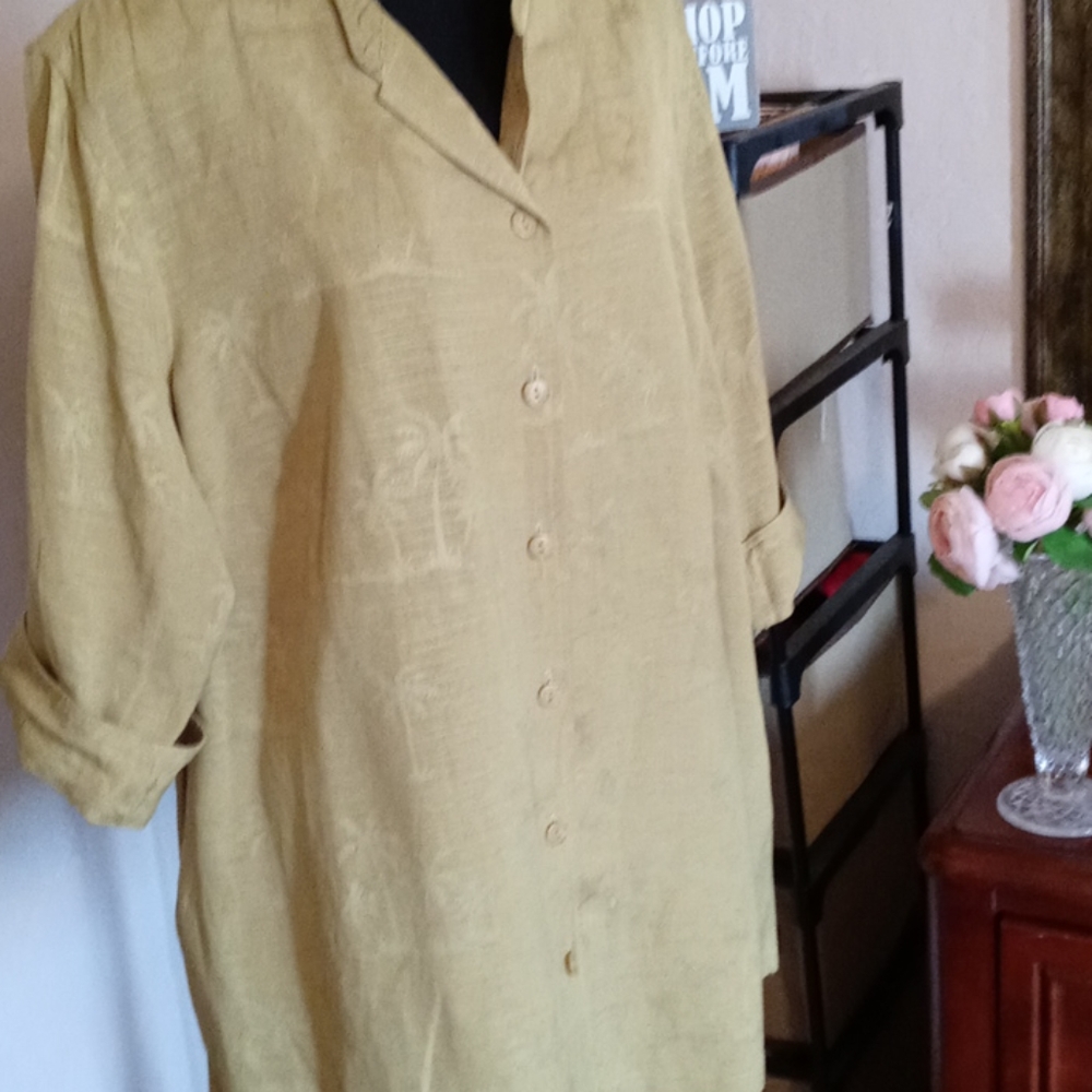 Lime Green Button Down Shirt